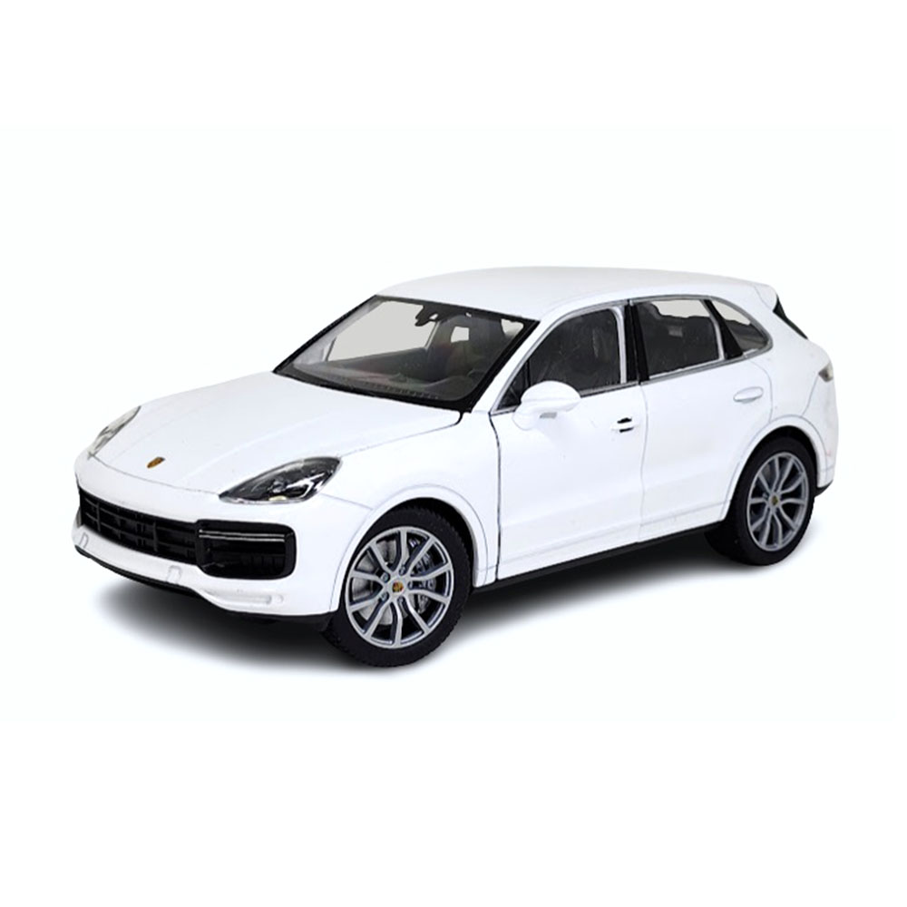 Miniatura Porsche Cayenne Turbo Branco Welly 1/24