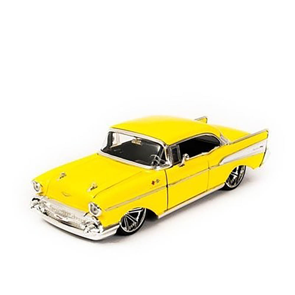 Miniatura Chevy Bel Air 1957 Amarelo Jada Toys 1/24