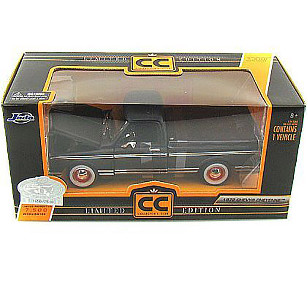 Miniatura Chevy Cheyenne 1972 Preto Jada Toys 1/24 - Imagem 4
