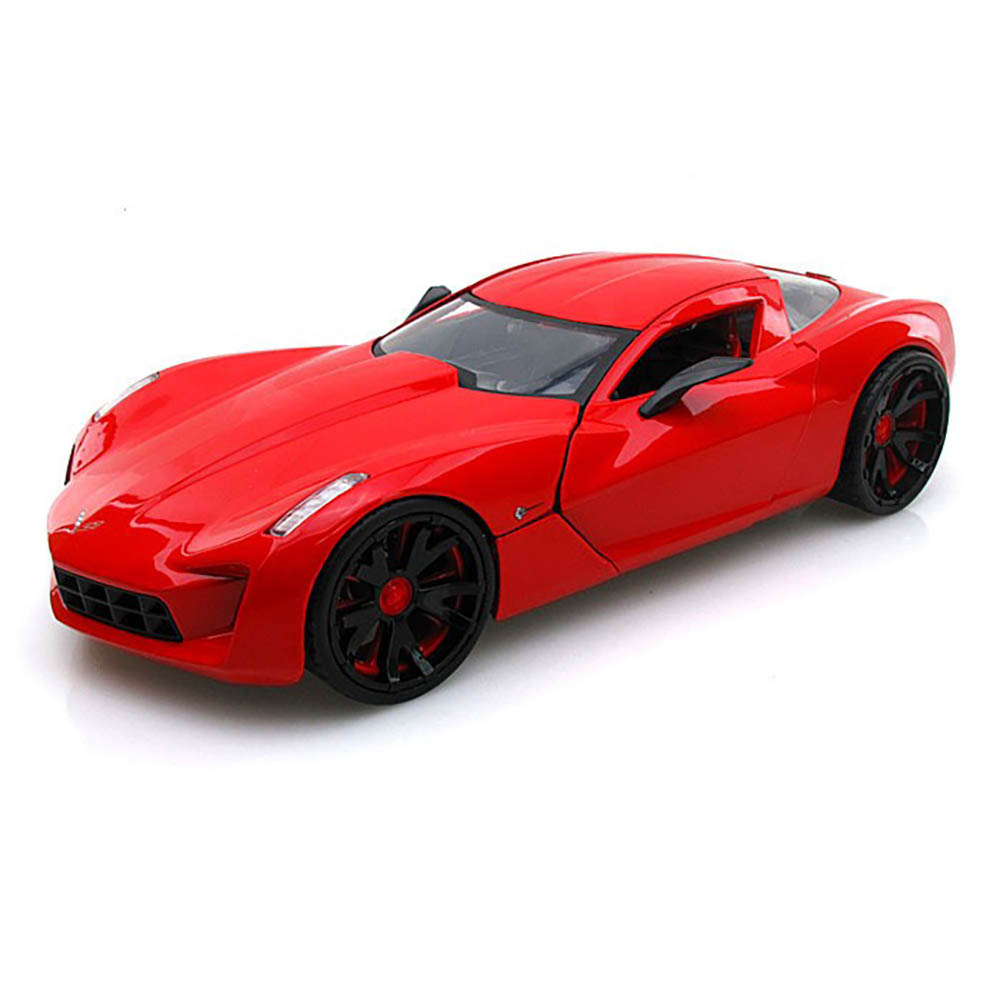 Corvette Stingray Concept 2009 1:24 Jada Toys vermelho