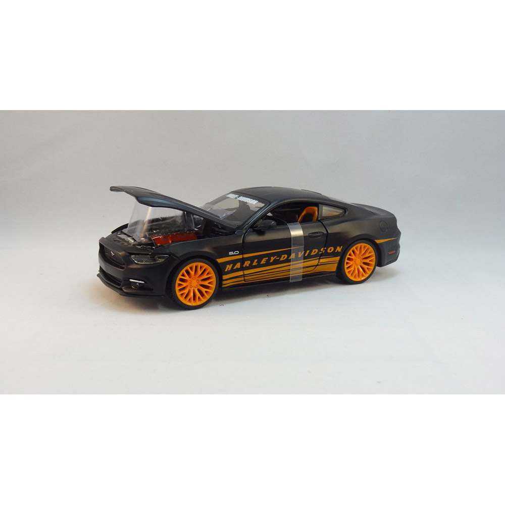 2015 Ford Mustang GT Harley Davidson 1:24 Maisto Preto