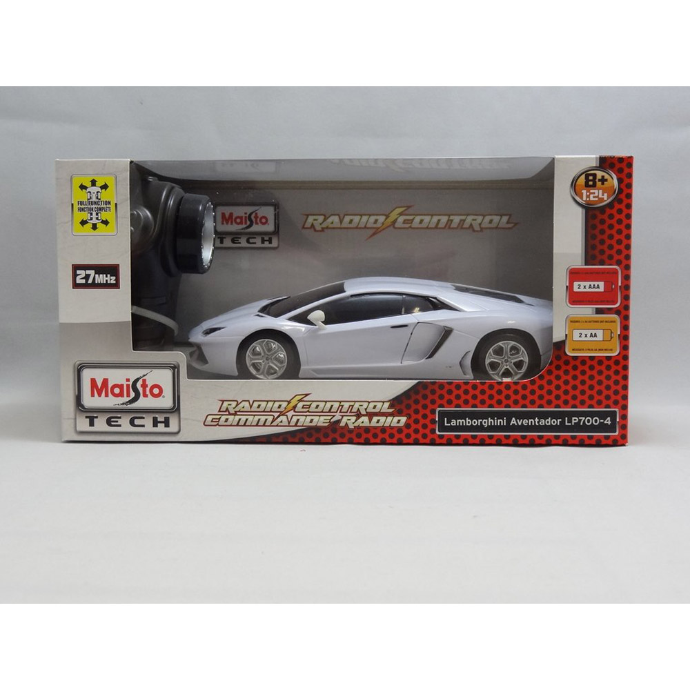 Lamborghini Aventador LP700-4 Controle Remoto 1:24 Maisto Branco - Imagem 4