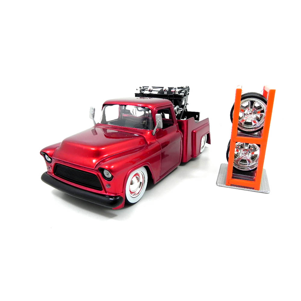 Chevy Cheyenne 1972 1:24 troca rodas Jada Toys Preto