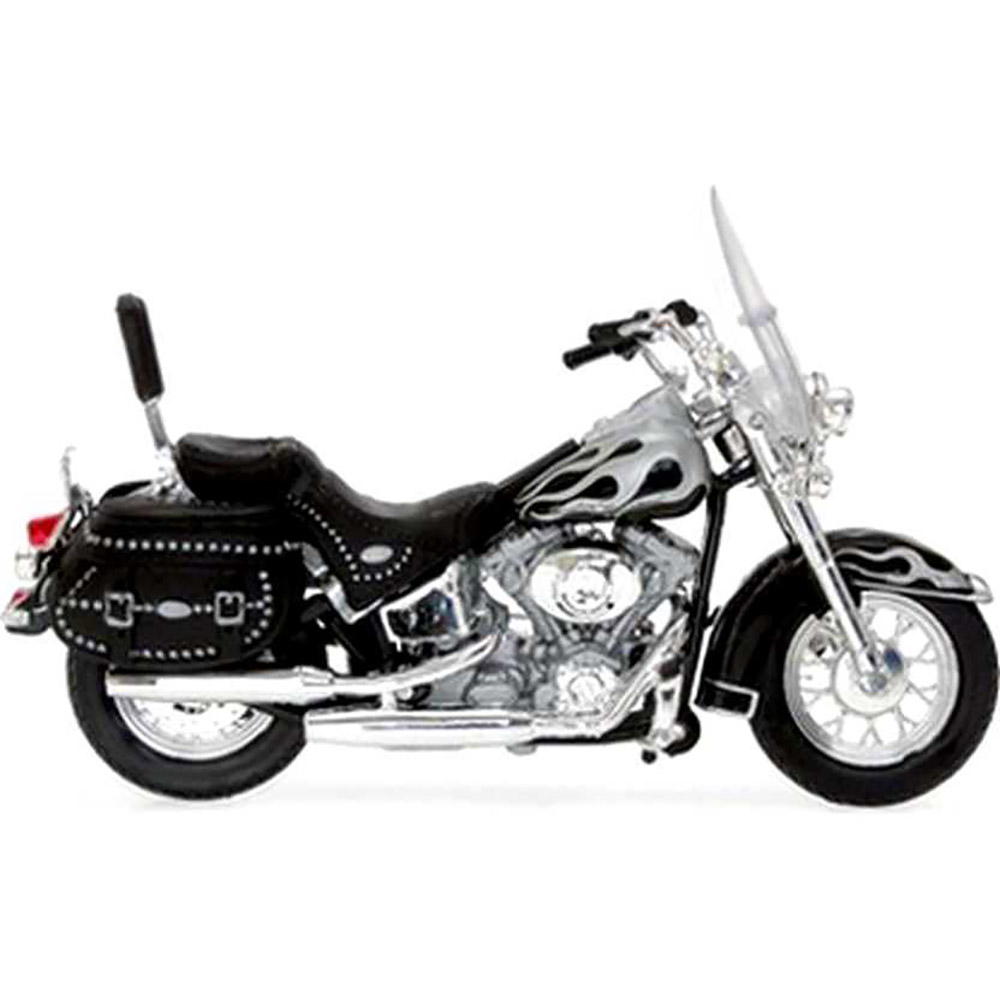 2002 FLSTC Heritage Softail Classic Harley Davidson Série 32 1:18 Maisto - Imagem 3