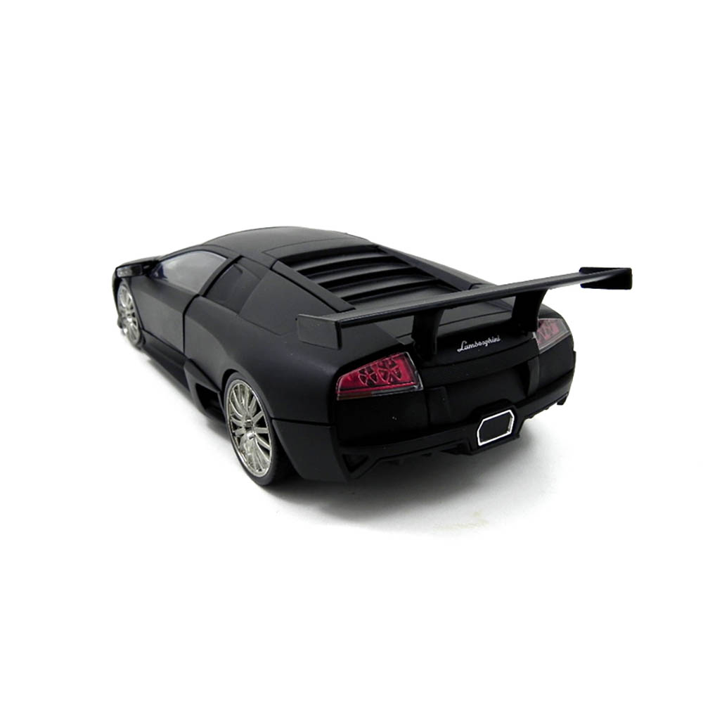 Miniatura Lamborghini Murcielago Lp 640 Preto Fosco 1/24 - Imagem 2