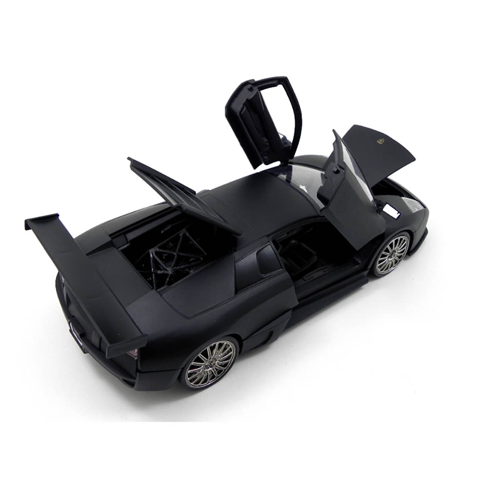 Miniatura Lamborghini Murcielago Lp 640 Preto Fosco 1/24 - Imagem 3