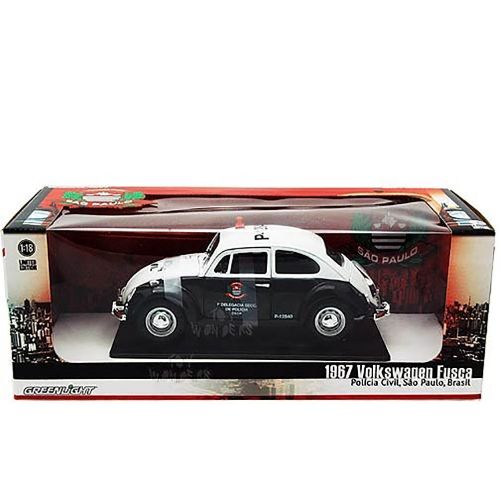 1967 Volkswagen Fusca Polícia Civil São Paulo 1:18 - Imagem 4