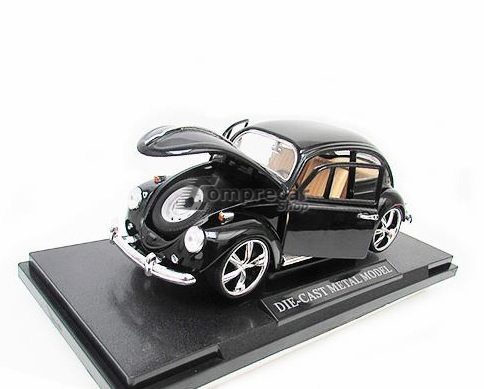 Miniatura Volkswagen Fusca Beetle Preto 1/18 - Imagem 3