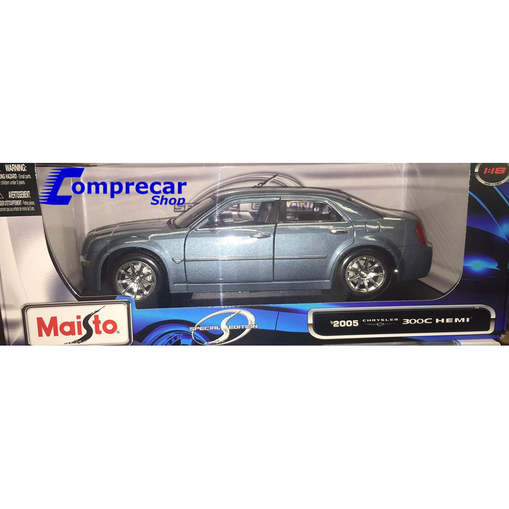 2005 Chrysler 300C Hemi 1:18 Maisto Azul - Imagem 5