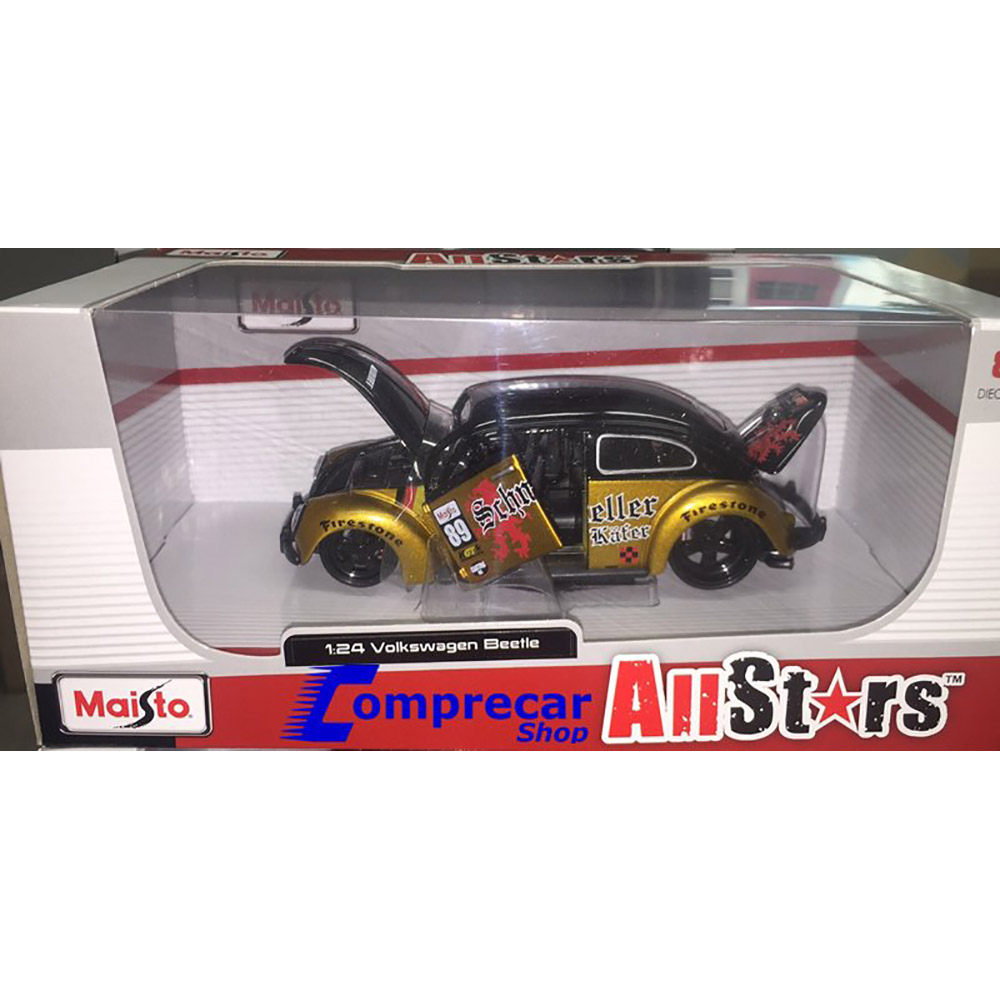 Miniatura Volkswagen Fusca Beetle Tunning All Stars 1/24 - Imagem 6