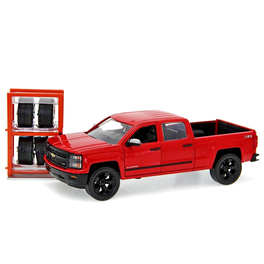Miniatura Chevy Silverado 2014 Troca Rodas Jada 1/24
