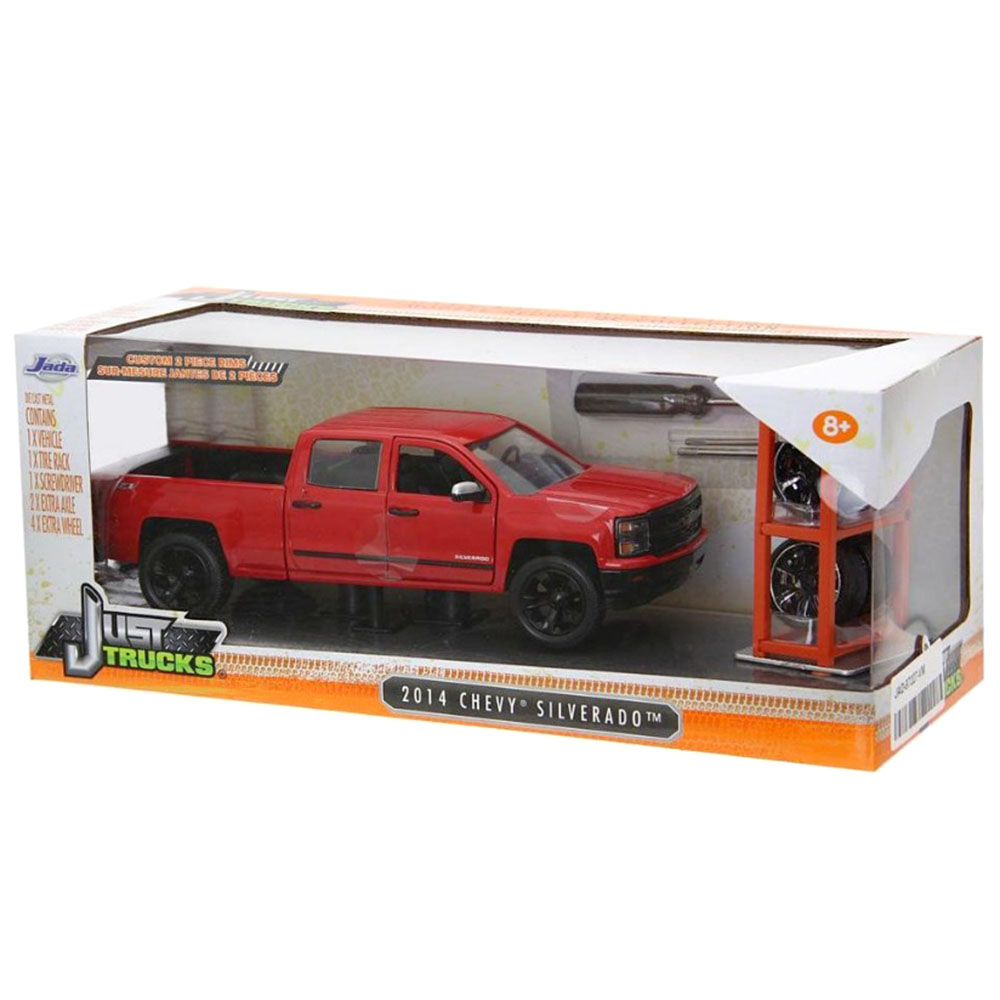 Miniatura Chevy Silverado 2014 Troca Rodas Jada 1/24 - Imagem 4