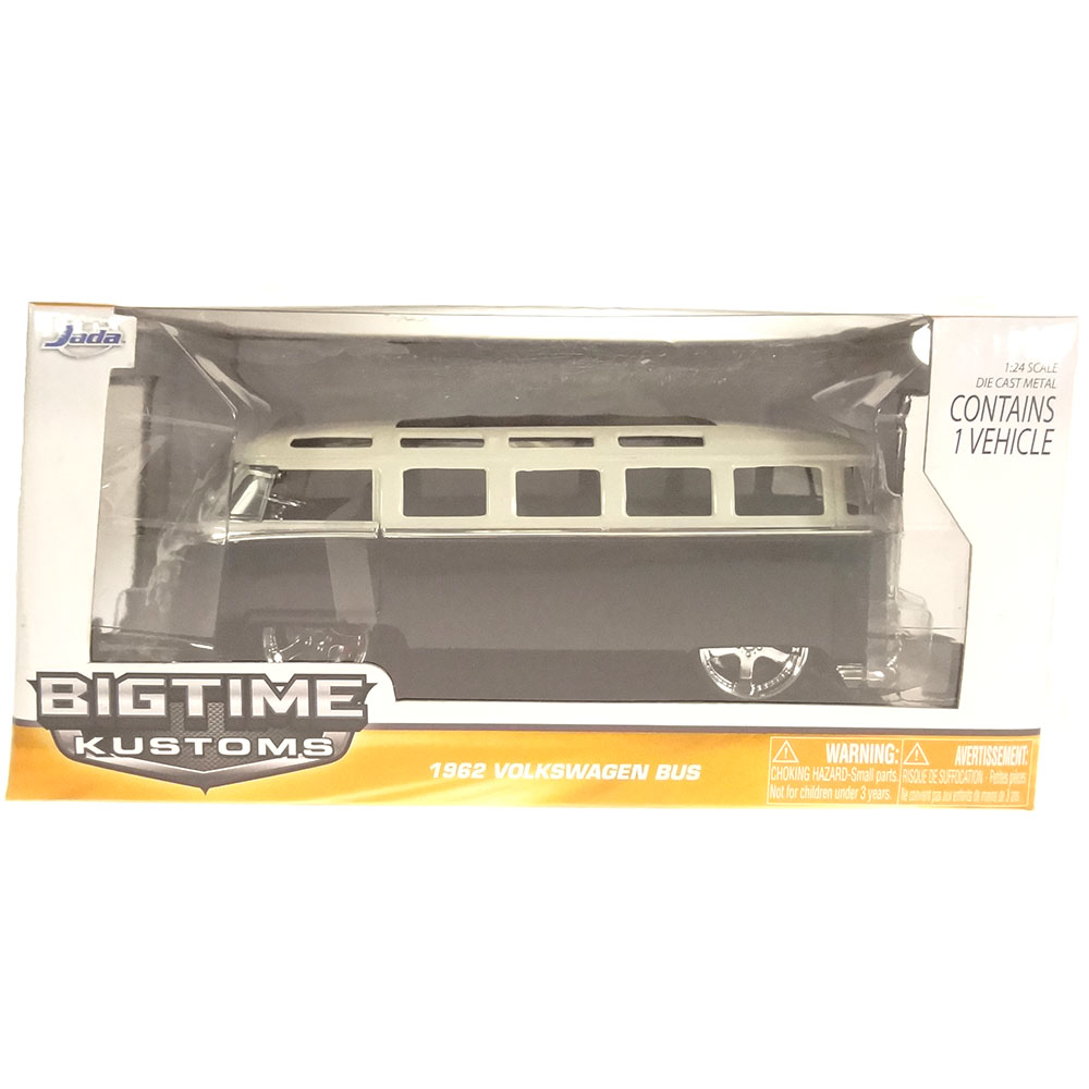 Miniatura Volkswagen Bus Kombi Tunning 1962 Preto2 1/24 - Imagem 6