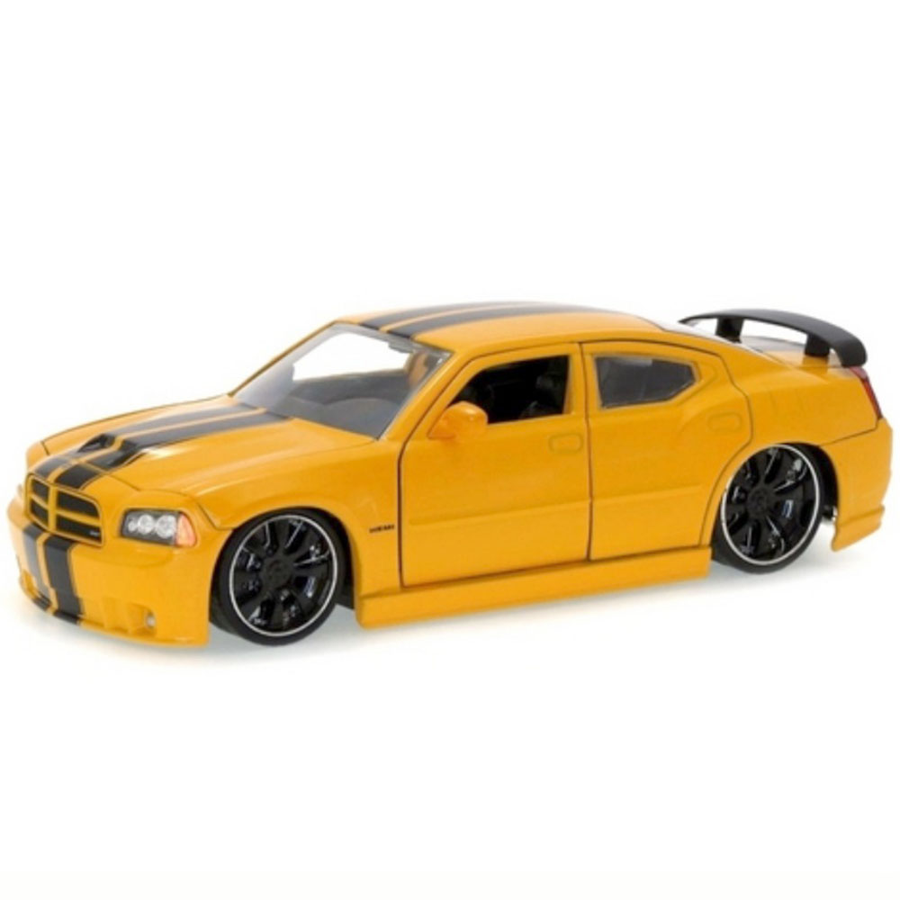 Miniatura Dodge Charger Srt8 2006 Amarelo Jada Toys 1/24