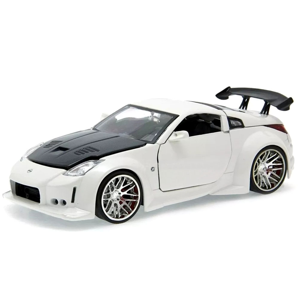 Miniatura Nissan 350Z (Z33) 2003 Branco Jada 1/24