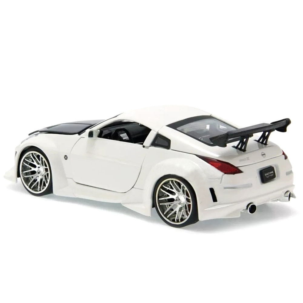 Miniatura Nissan 350Z (Z33) 2003 Branco Jada 1/24 - Imagem 2