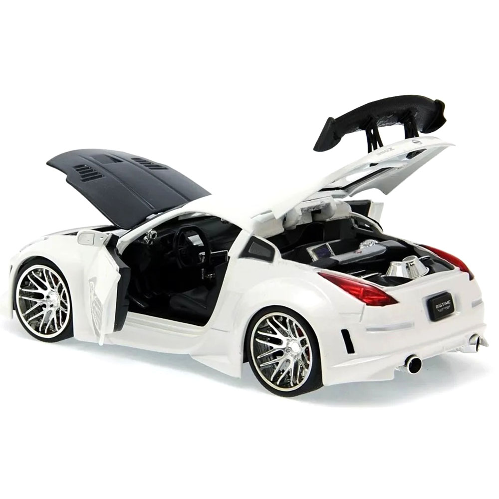 Miniatura Nissan 350Z (Z33) 2003 Branco Jada 1/24 - Imagem 3