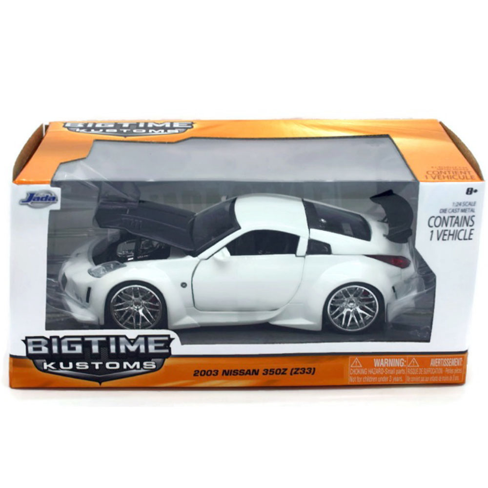 Miniatura Nissan 350Z (Z33) 2003 Branco Jada 1/24 - Imagem 4