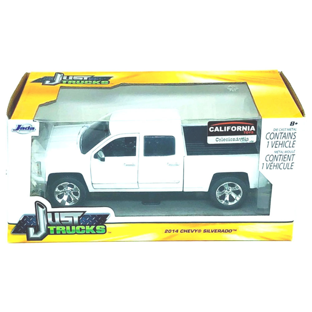 Miniatura Chevrolet Silverado 2014 Branco Jada Toys 1/24 - Imagem 4