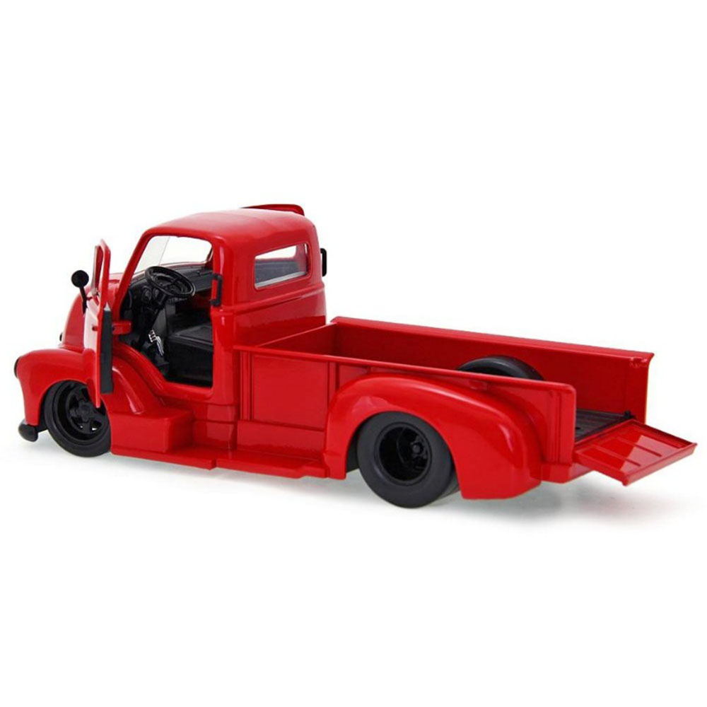 Miniatura Chevy Coe Pickup 1952 Vermelho Jada Toys 1/24 - Imagem 3