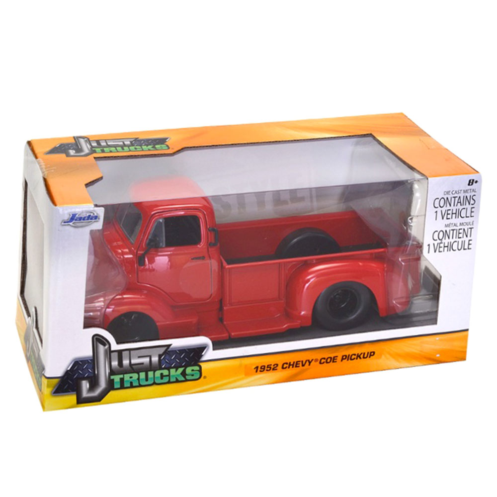 Miniatura Chevy Coe Pickup 1952 Vermelho Jada Toys 1/24 - Imagem 4