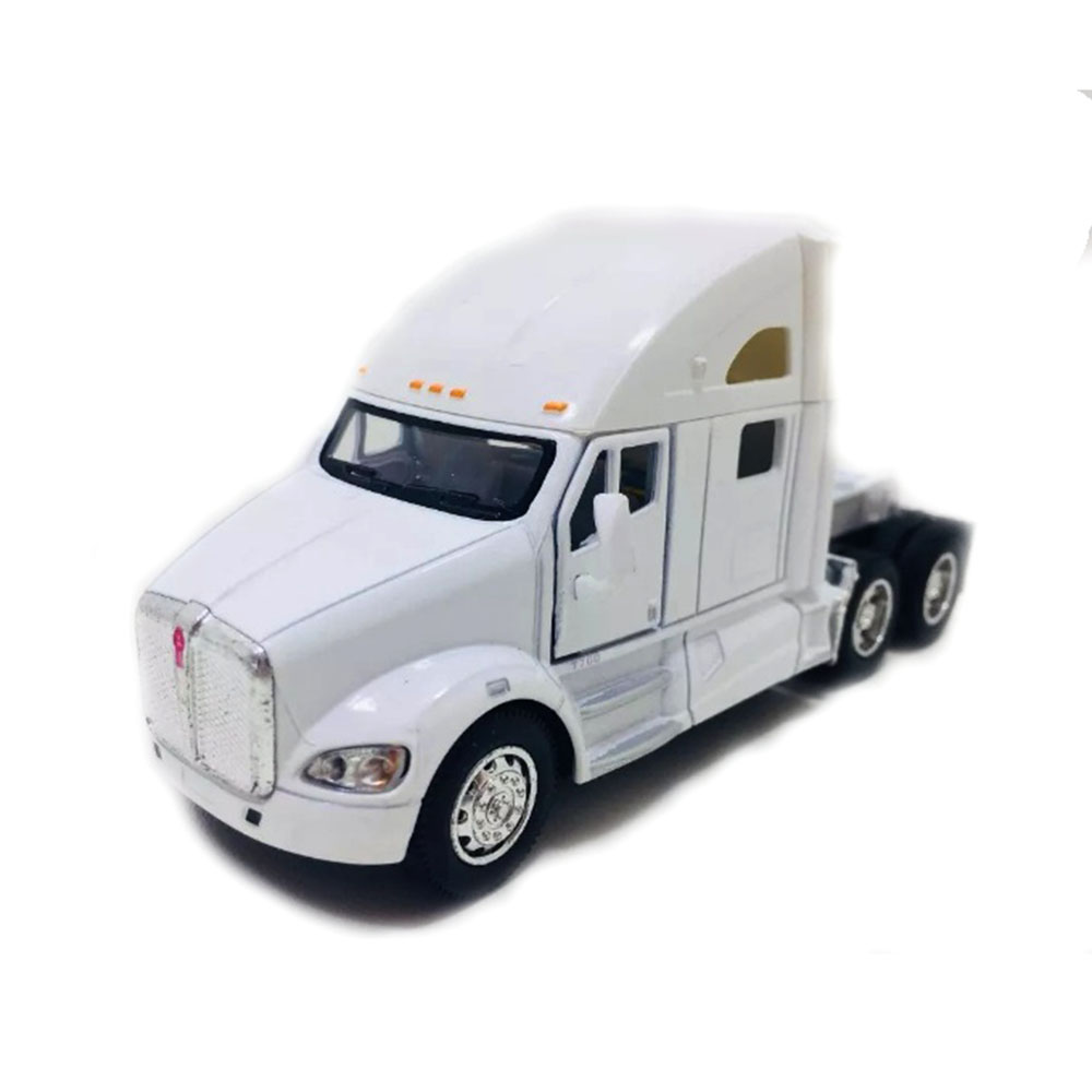 Miniatura Caminhão Kenworth T700 Branco Kinsmart 1/68