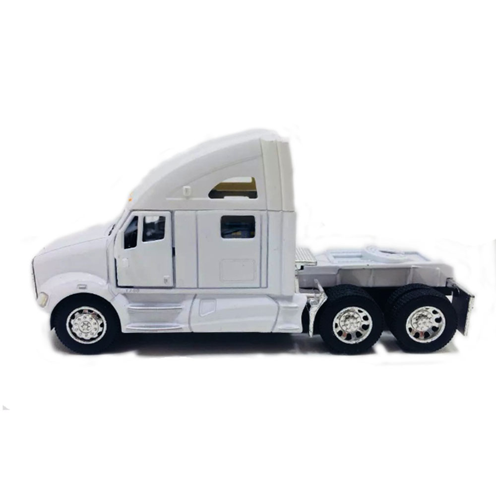 Miniatura Caminhão Kenworth T700 Branco Kinsmart 1/68 - Imagem 2
