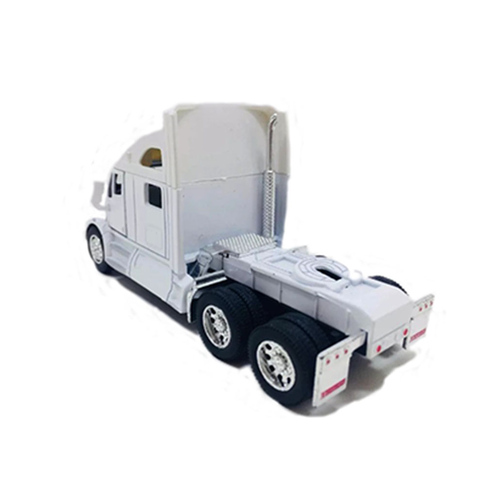 Miniatura Caminhão Kenworth T700 Branco Kinsmart 1/68 - Imagem 3