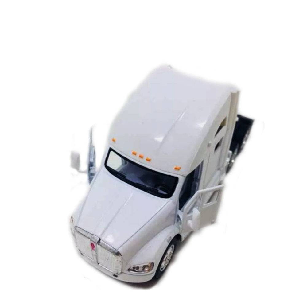 Miniatura Caminhão Kenworth T700 Branco Kinsmart 1/68 - Imagem 4