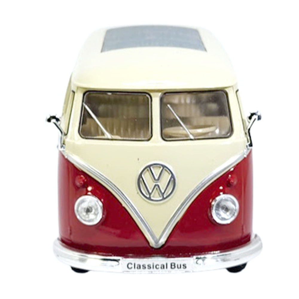 Miniatura Volkswagen Kombi T1 Bus 1963 Vermelho Welly 1/24 - Imagem 2