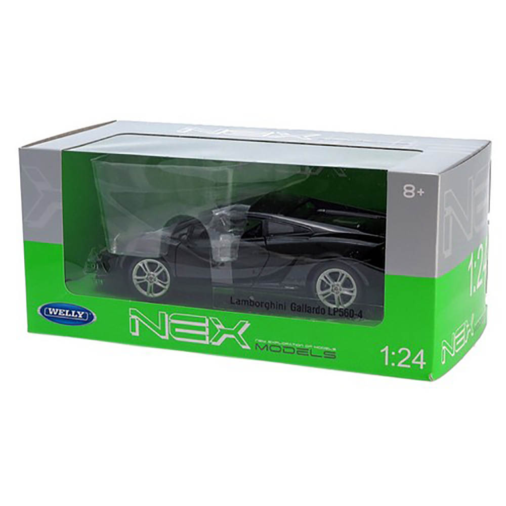 Miniatura Lamborghini Gallardo Lp560-4 Preto Welly 1/24 - Imagem 4