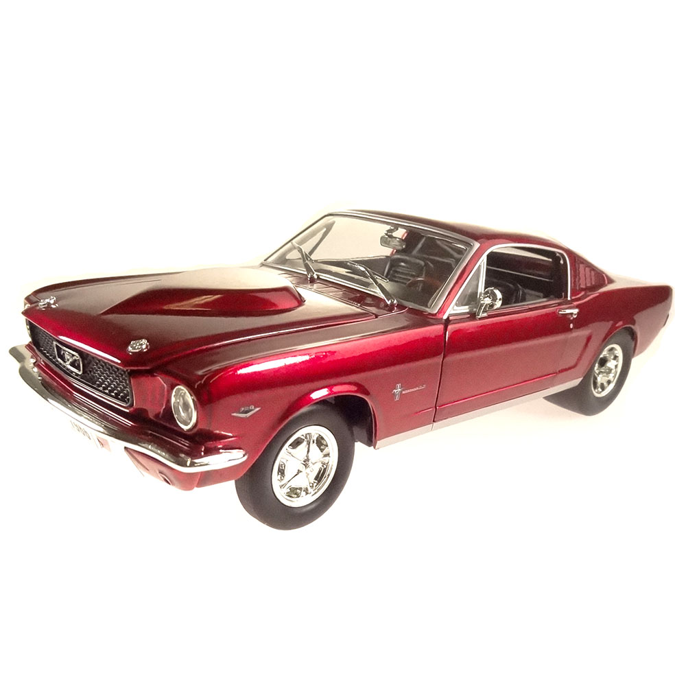 Miniatura Ford Mustang Fastback 2 2 289 1966 Vinho 1/24