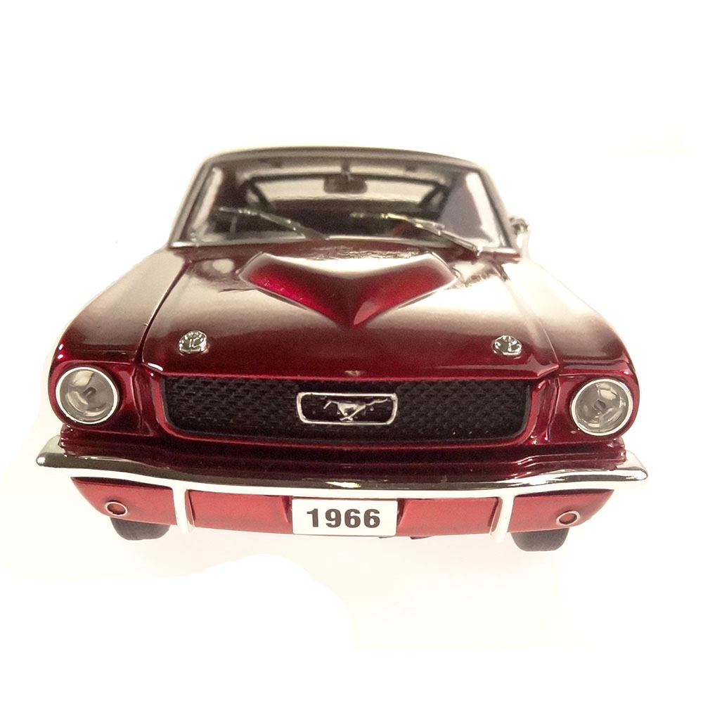 Miniatura Ford Mustang Fastback 2 2 289 1966 Vinho 1/24 - Imagem 2