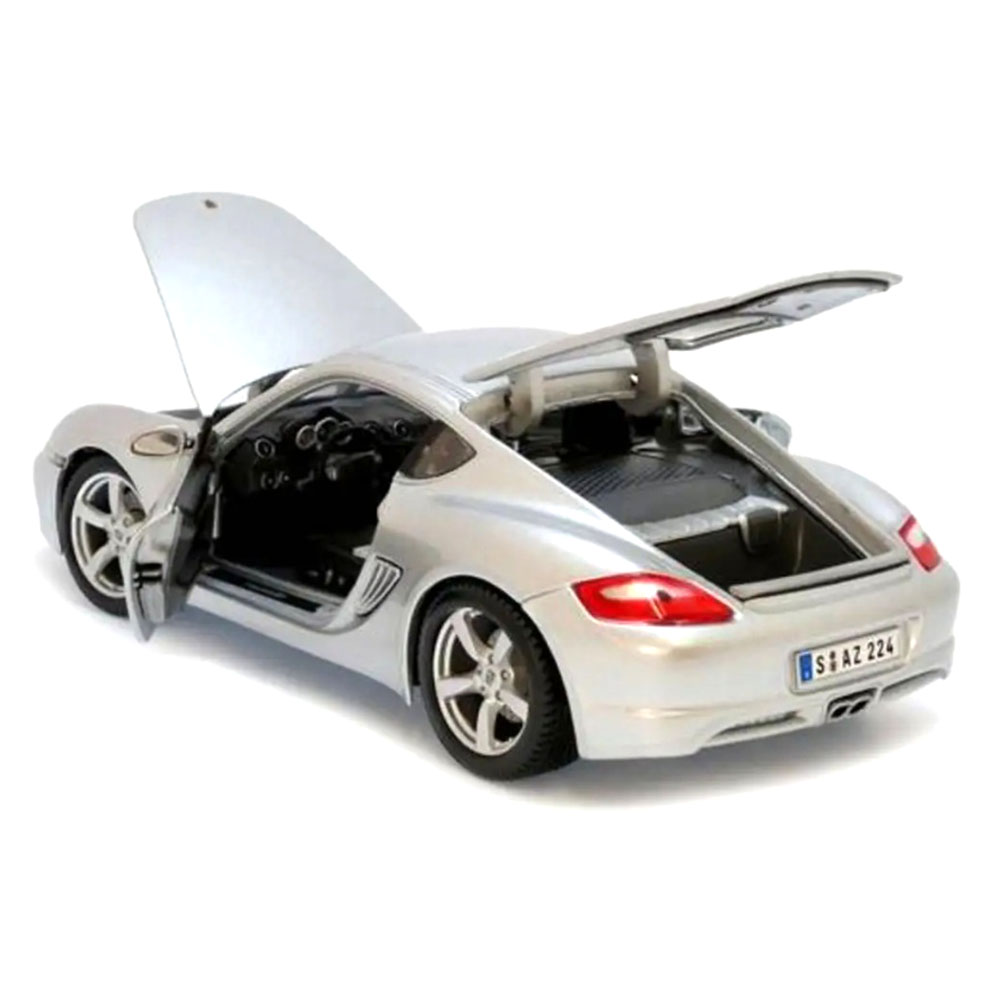 Miniatura Porsche Cayman S Prata Maisto 1/18 - Imagem 2