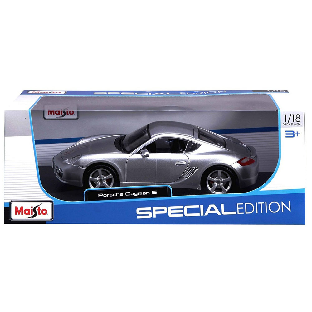 Miniatura Porsche Cayman S Prata Maisto 1/18 - Imagem 3