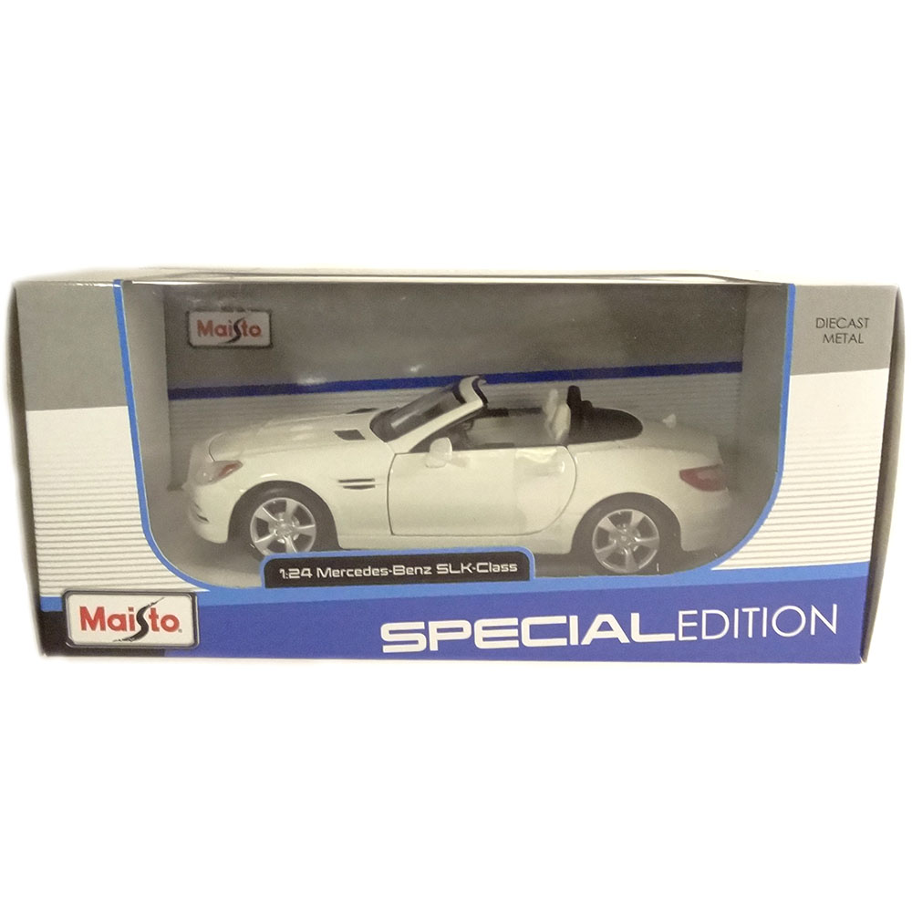 Miniatura Mercedes Benz Slk Class Branco Maisto 1/24 - Imagem 5