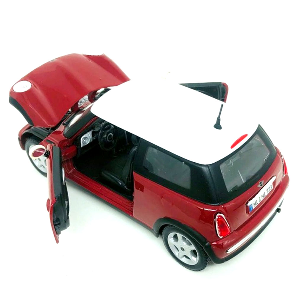 Miniatura Mini Cooper Vermelho Maisto 1/24 - Imagem 3