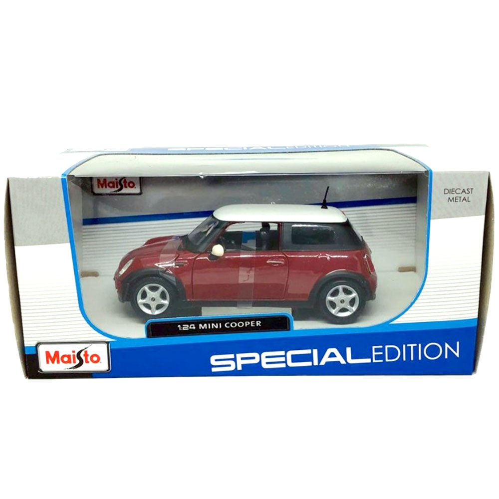 Miniatura Mini Cooper Vermelho Maisto 1/24 - Imagem 4