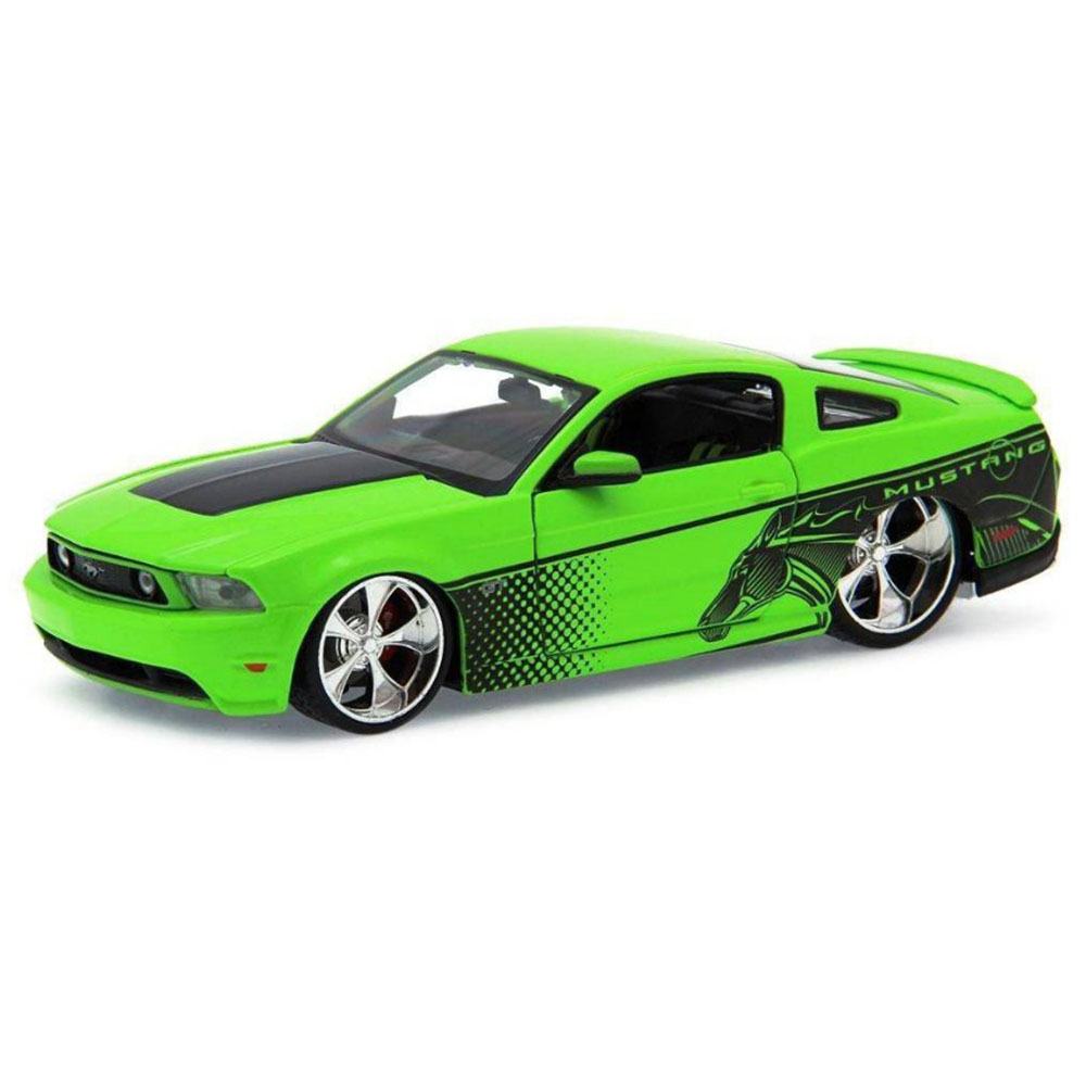 Miniatura Ford Mustang Gt 2011 Verde Maisto 1/24
