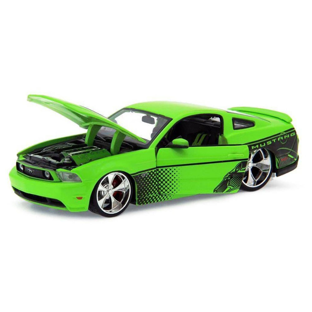Miniatura Ford Mustang Gt 2011 Verde Maisto 1/24 - Imagem 3