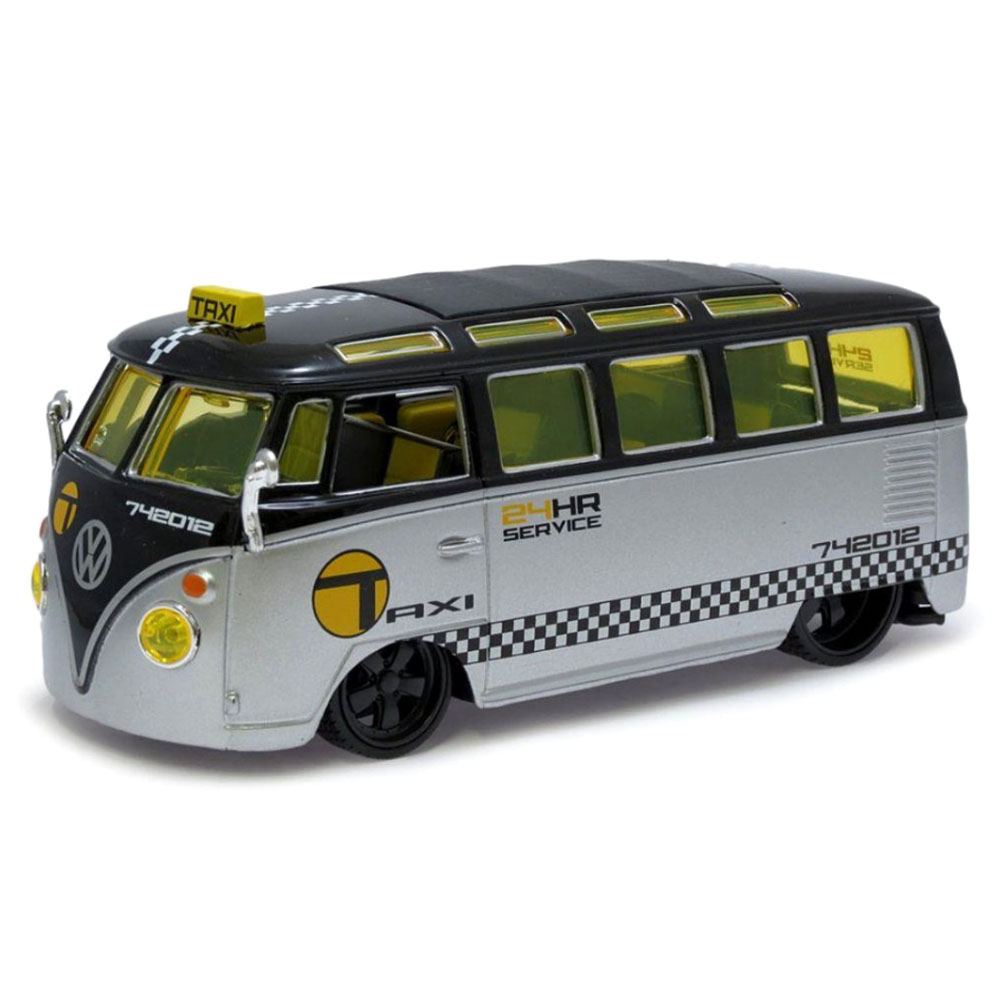 Miniatura Volkswagen Kombi Van Samba Taxi Maisto 1/25