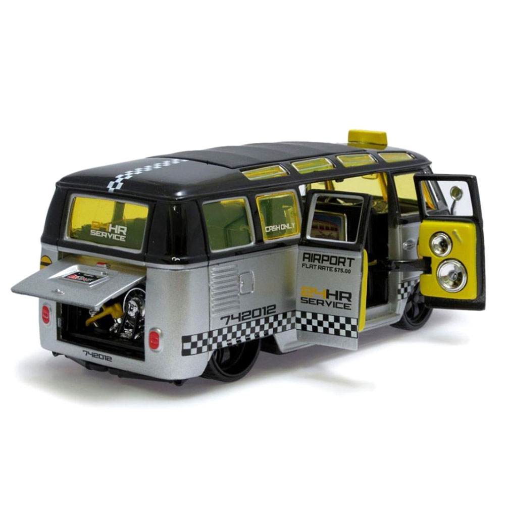 Miniatura Volkswagen Kombi Van Samba Taxi Maisto 1/25 - Imagem 2