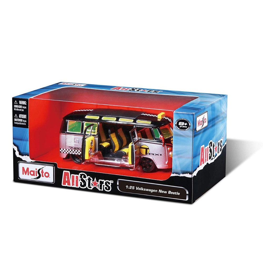 Miniatura Volkswagen Kombi Van Samba Taxi Maisto 1/25 - Imagem 3