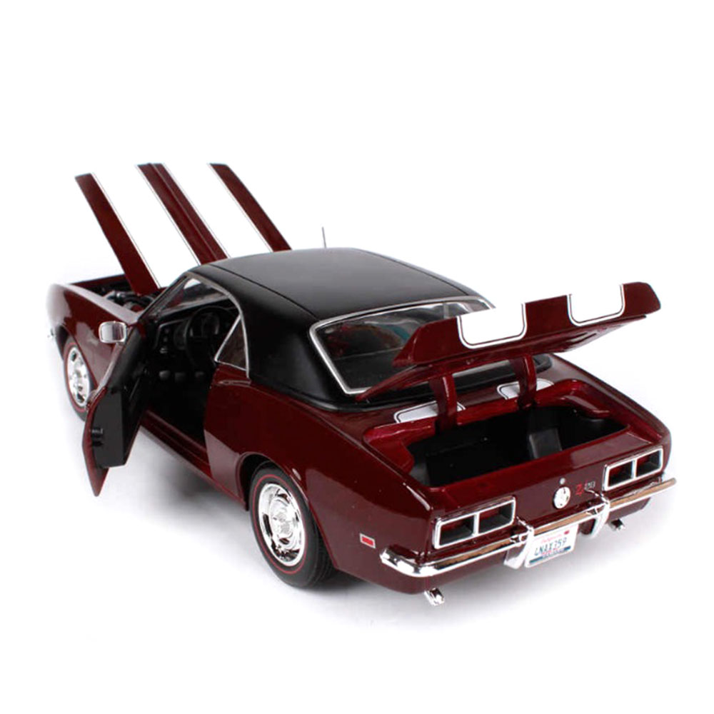 Miniatura Chevrolet Camaro Z/28 1968 Vinho Maisto 1/18 - Imagem 4