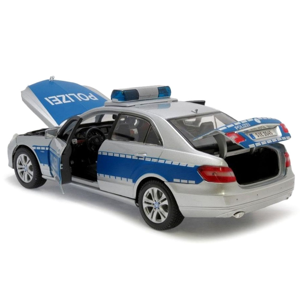Miniatura Mercedes Benz E-Class Polizei Maisto 1/18 - Imagem 3