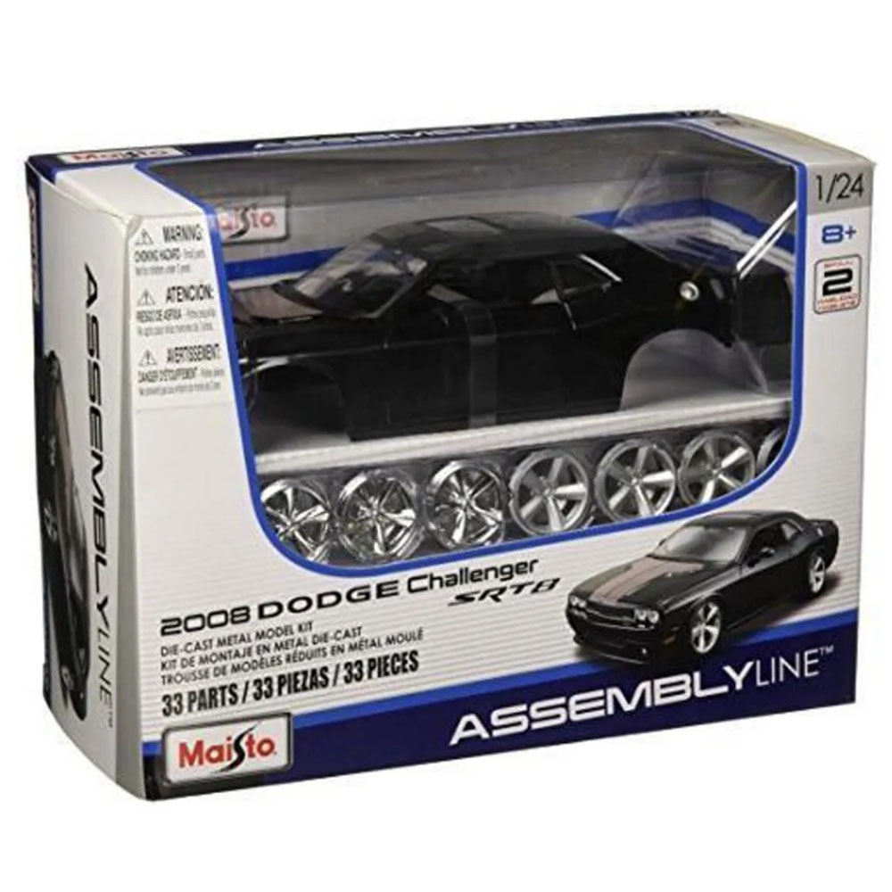 Miniatura Kit para Montar Dodge Challenger Srt 8 Maisto 1/24 - Imagem 2