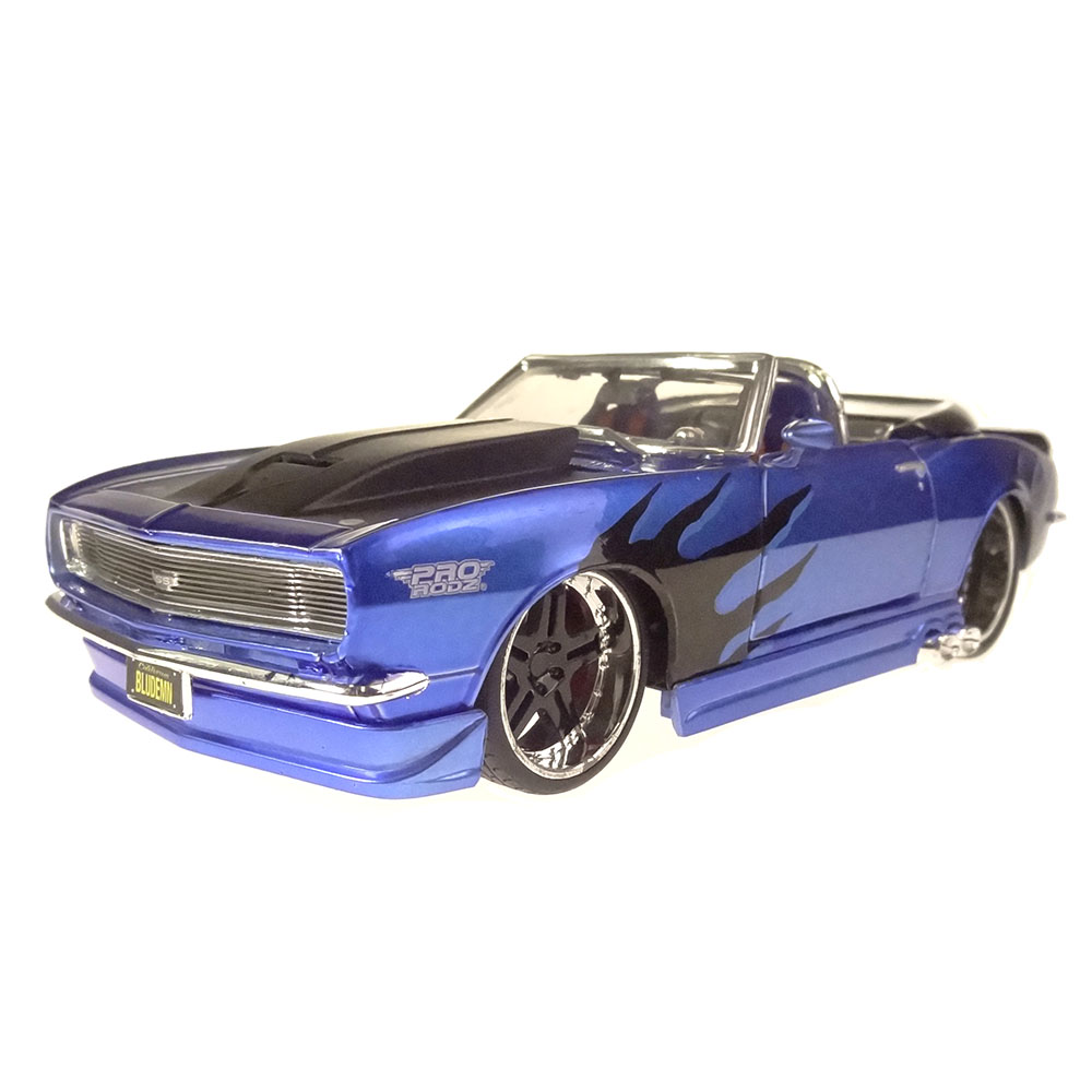 Miniatura Chevrolet Camaro Ss All Stars 1968 Azul 1/24
