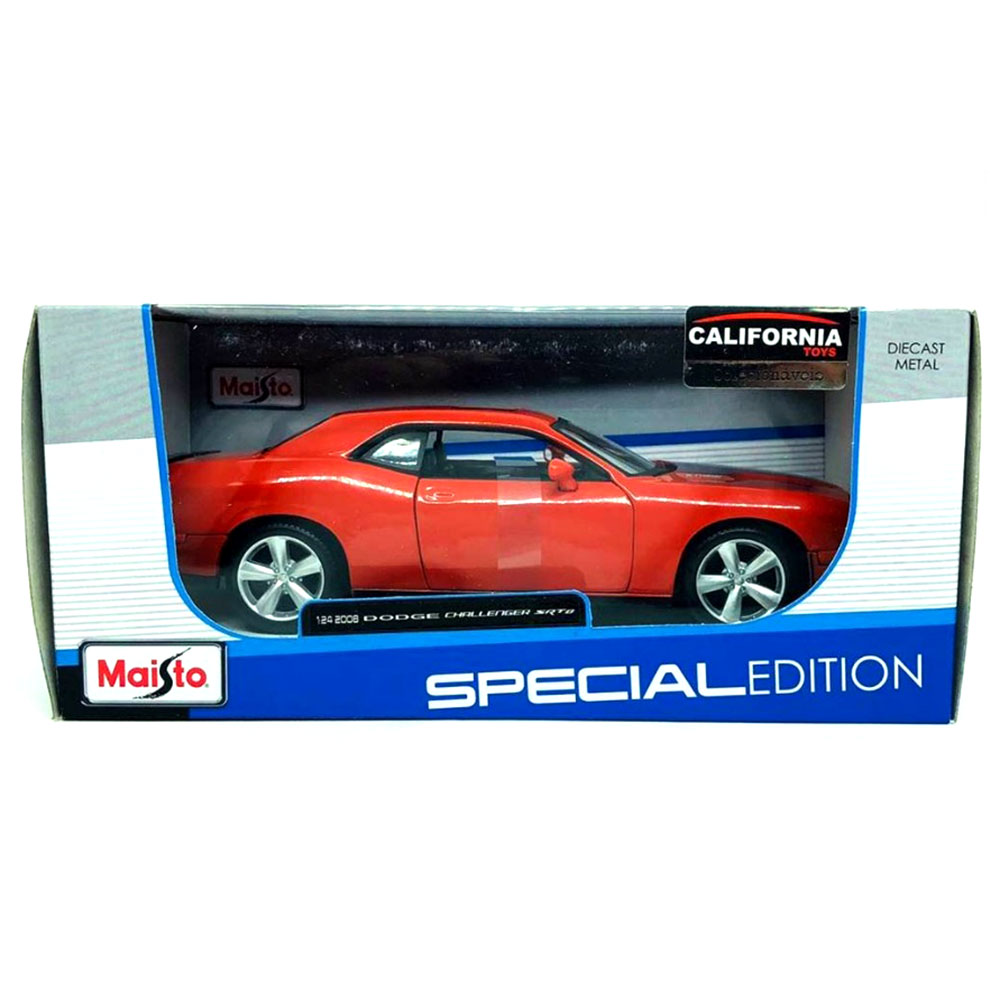 Miniatura Dodge Challenger Srt8 2008 Laranja Maisto 1/24 - Imagem 4