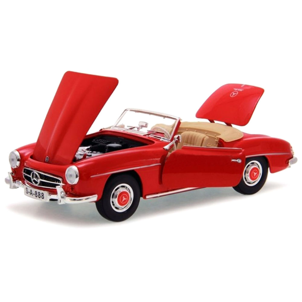 Miniatura Mercedes 190 Sl 1955 Vermelho Maisto 1/18 - Imagem 3
