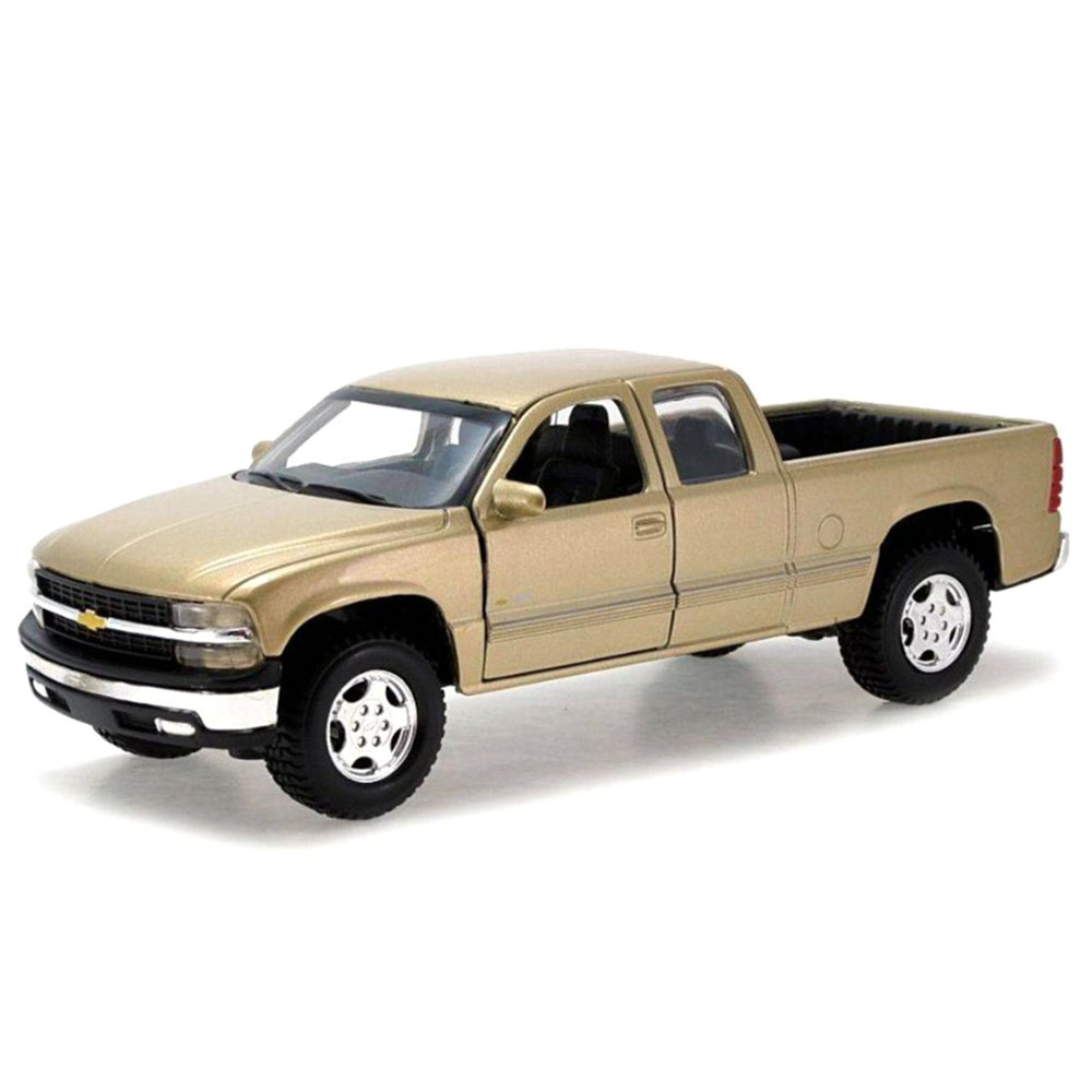 Miniatura Chevrolet Silverado Dourado Maisto 1/27
